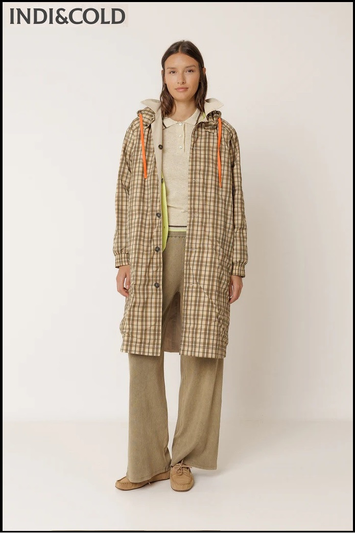 GABARDINA REVERSIBLE CUADROS INDI&COLD