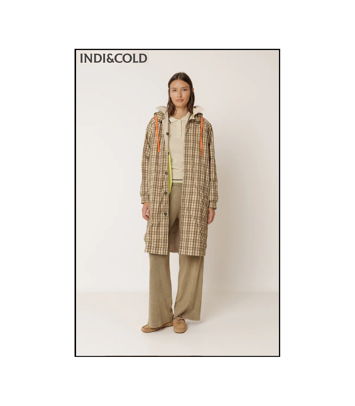 GABARDINA REVERSIBLE CUADROS INDI&COLD
