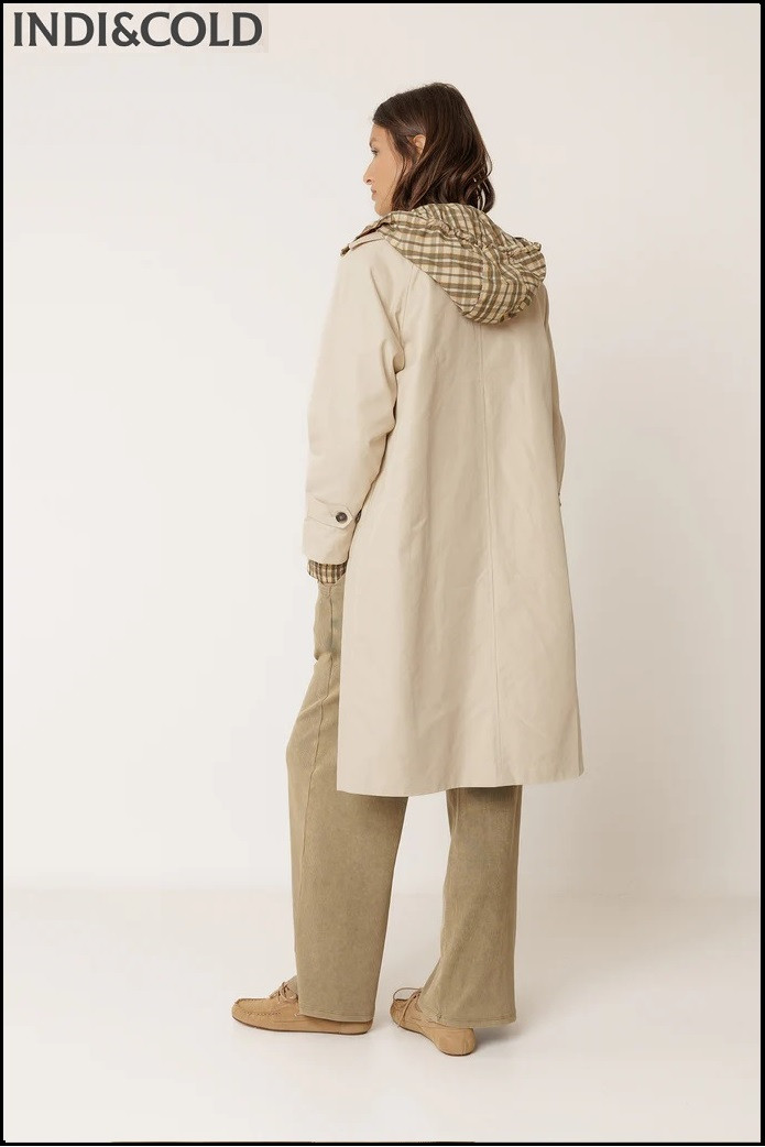 GABARDINA REVERSIBLE CUADROS INDI&COLD