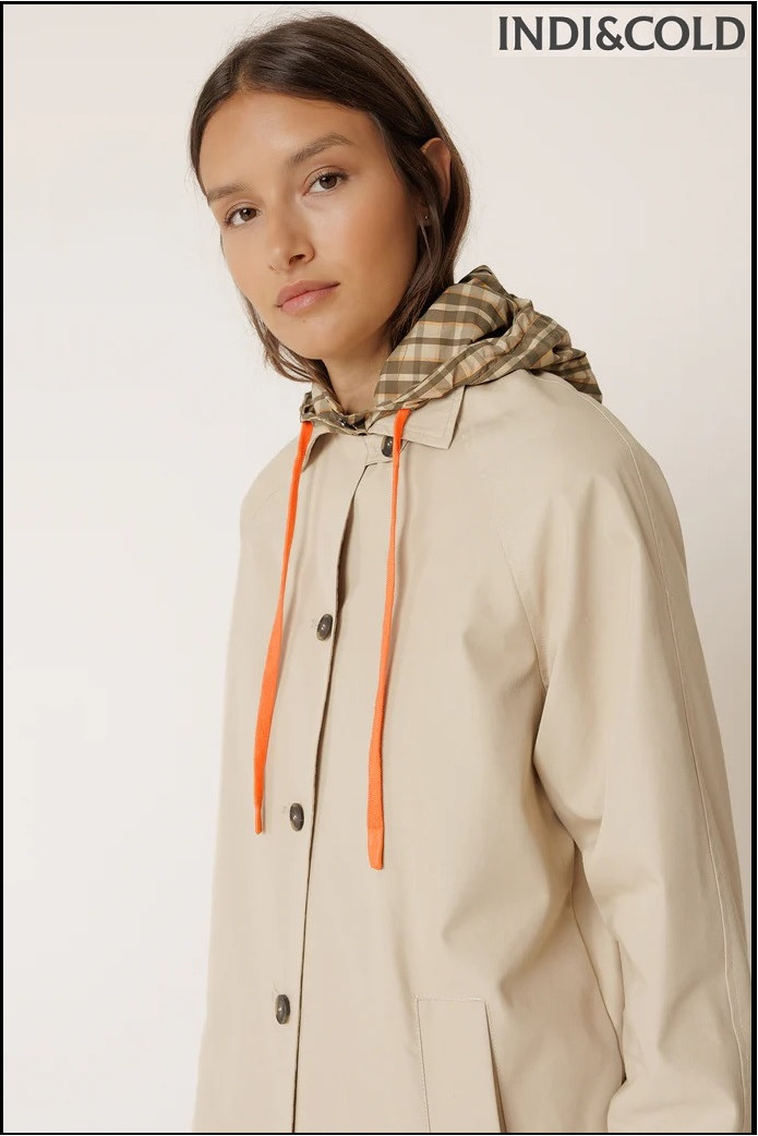 GABARDINA REVERSIBLE CUADROS INDI&COLD