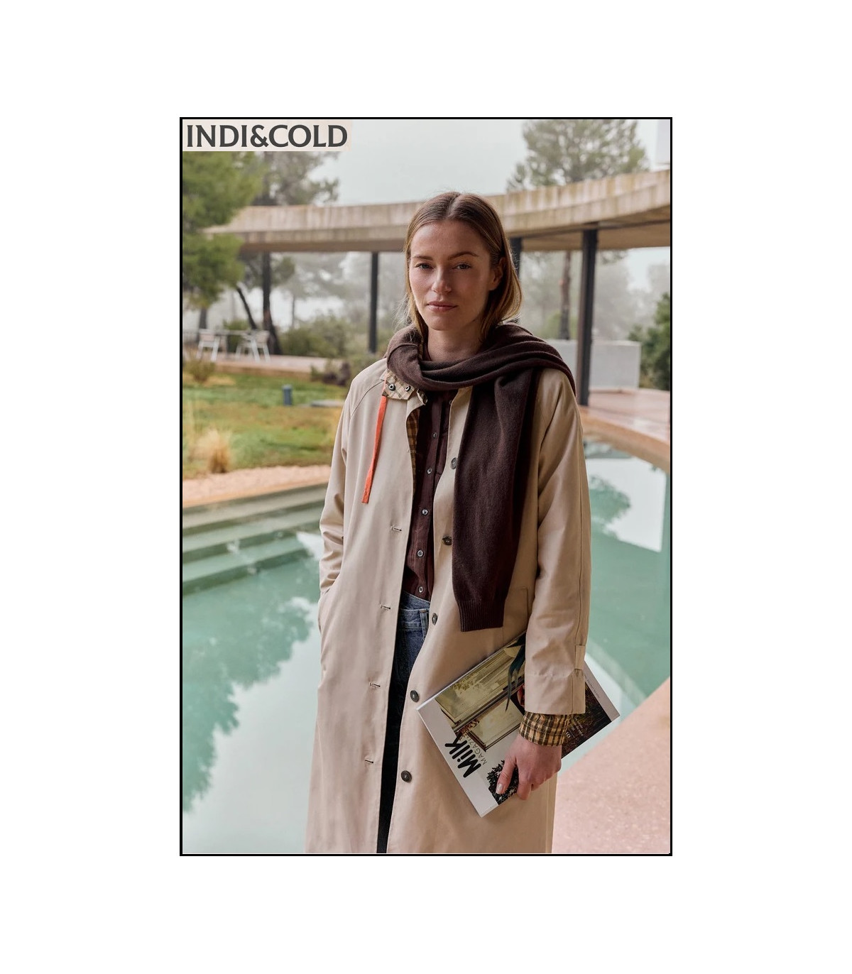 GABARDINA REVERSIBLE CUADROS INDI&COLD