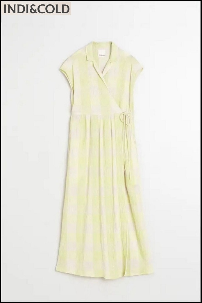 VESTIDO CRUZADO VICHY INDI&COLD