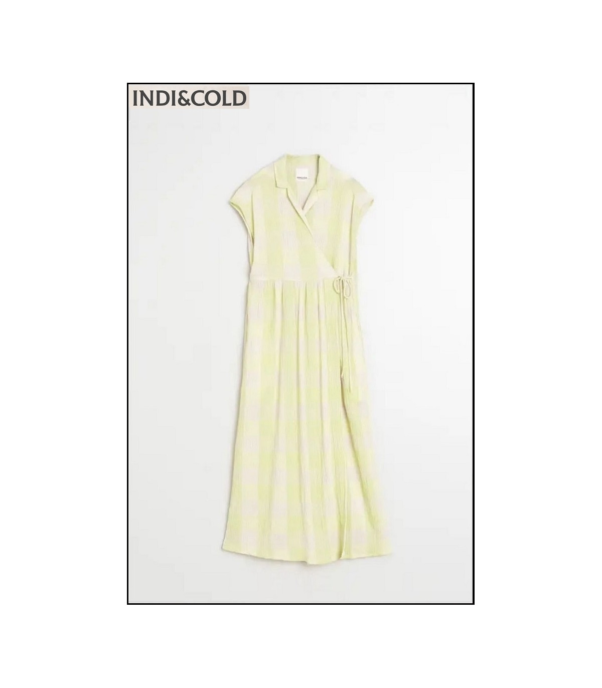 VESTIDO CRUZADO VICHY INDI&COLD