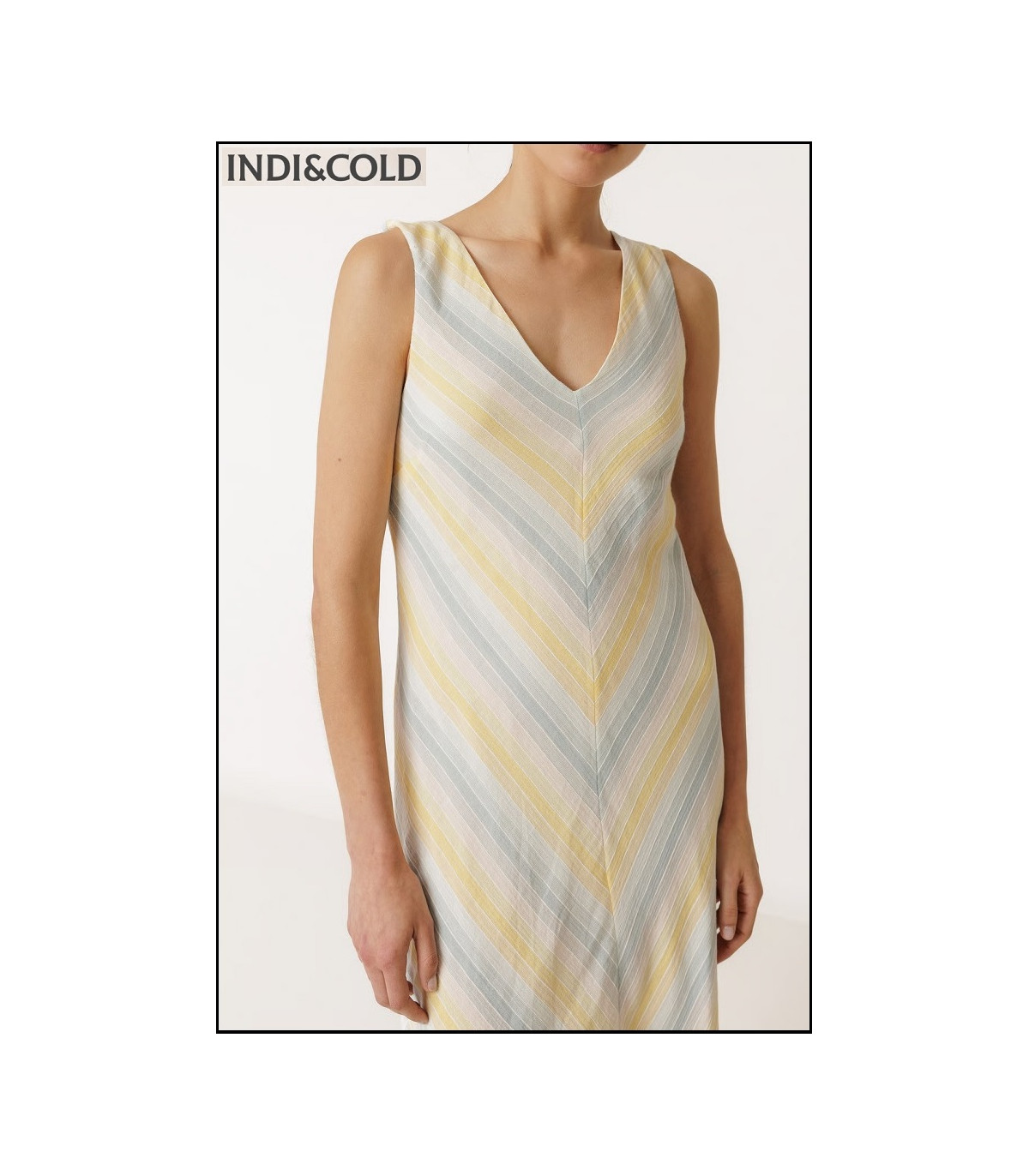 MAXI VESTIDO RAYAS INDI&COLD
