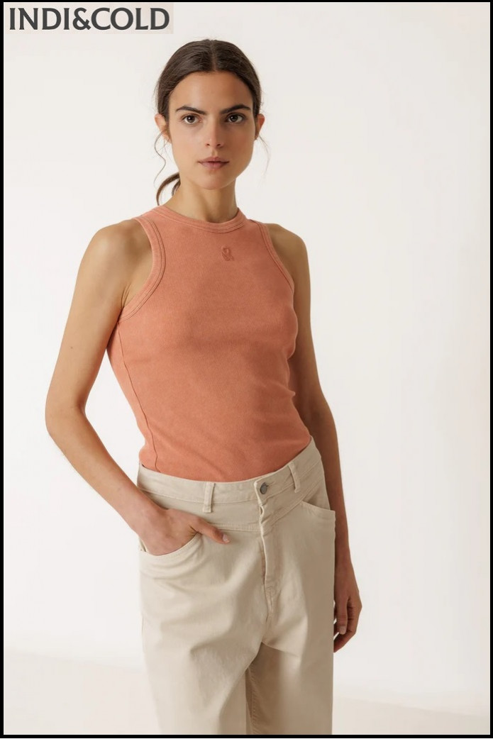 CAMISETA TIRANTES ANAGRAMA MELOCOTÓN INDI&COLD