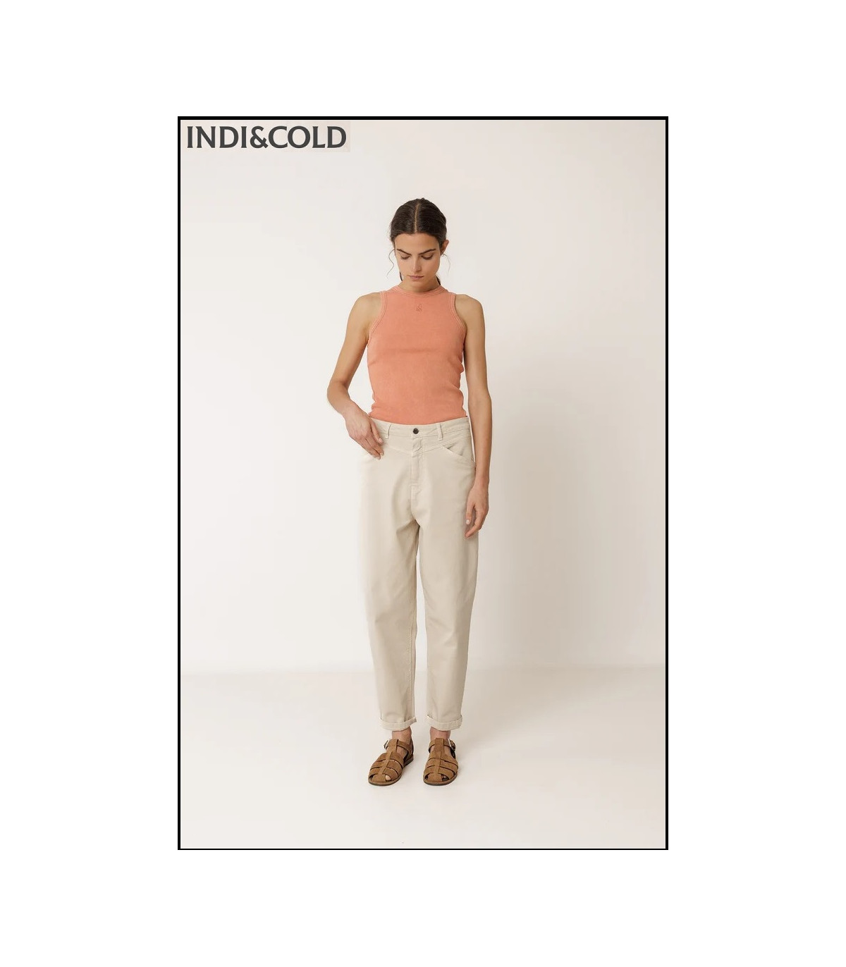 CAMISETA TIRANTES ANAGRAMA MELOCOTÓN INDI&COLD