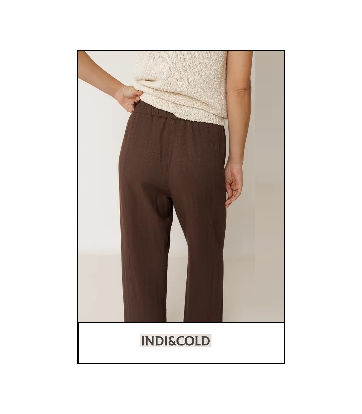 PANTALÓN FLUIDO CON CORDÓN INDI&COLD
