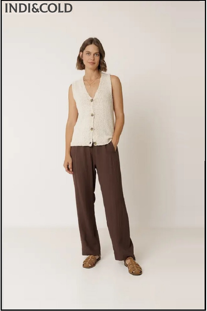 PANTALÓN FLUIDO CON CORDÓN INDI&COLD