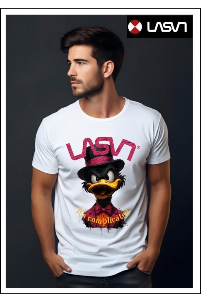 CAMISETA DE HOMBRE COMPLICATED BLANCO LA SAL