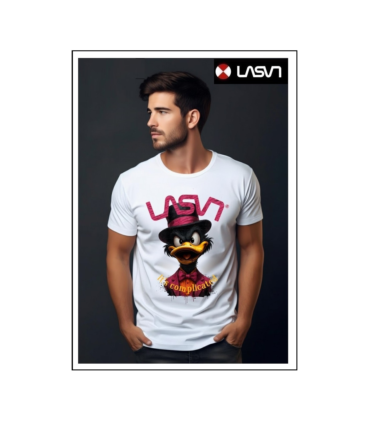 CAMISETA DE HOMBRE COMPLICATED BLANCO LA SAL