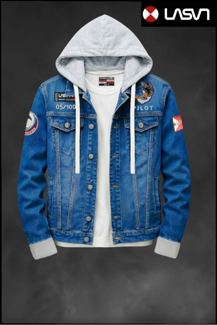 CAZADORA VAQUERA DE HOMBRE F-16 AZUL LA SAL