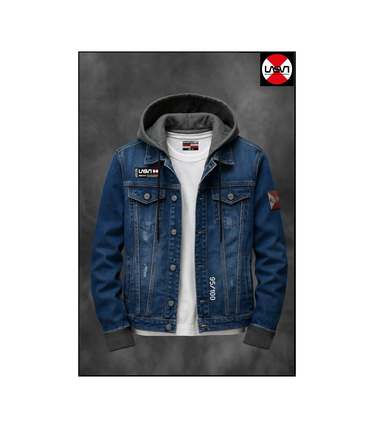 CAZADORA VAQUERA DE HOMBRE BASIC AZUL LA SAL