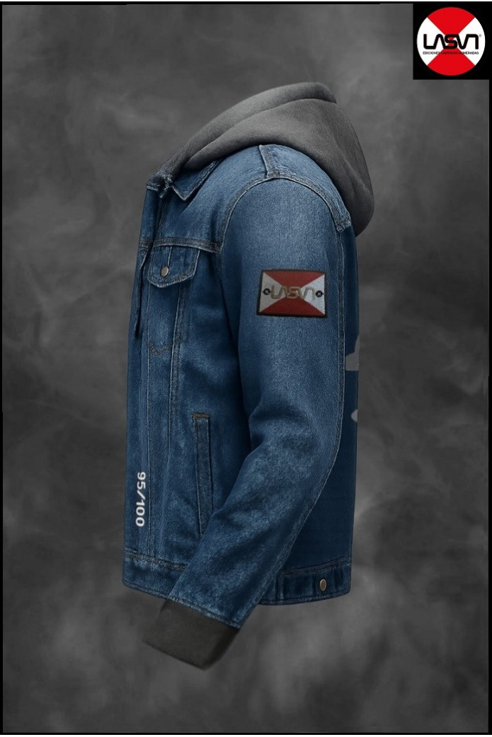 CAZADORA VAQUERA DE HOMBRE BASIC AZUL LA SAL