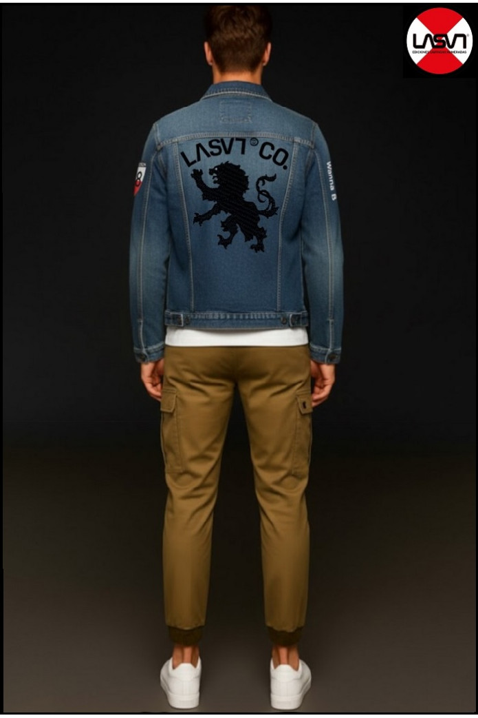 CAZADORA VAQUERA DE HOMBRE LIONS AZUL LA SAL