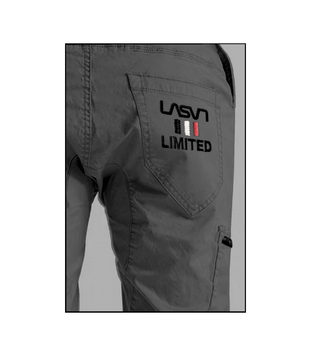 PANTALÓN DE HOMBRE JOGGER CARGO 100 YARDAS GRIS LA SAL