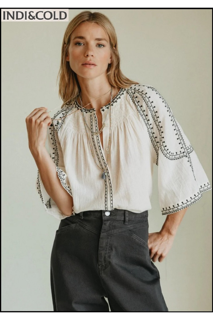 CAMISA MANGA CAMPANA CRUDO INDI&COLD