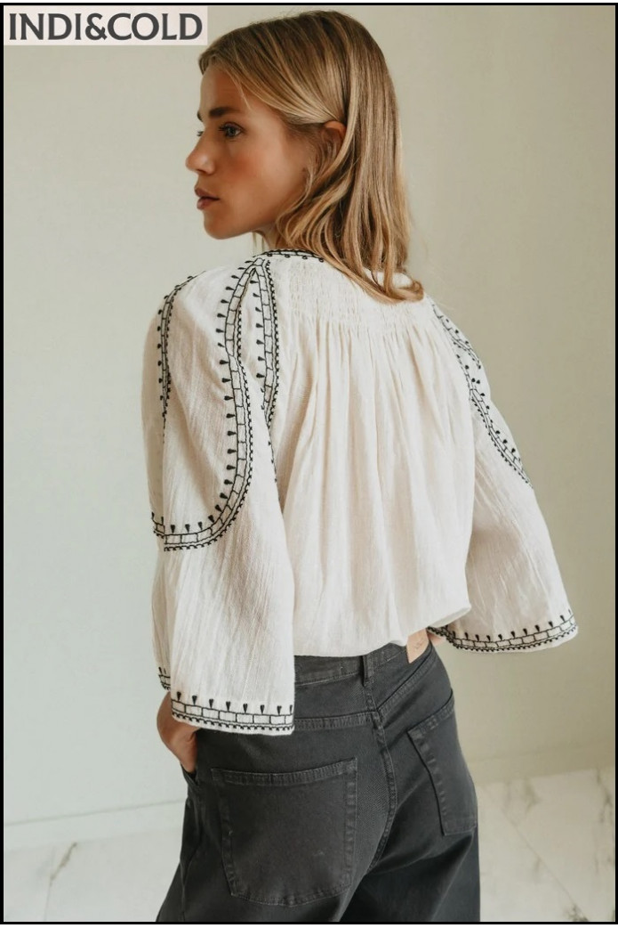 CAMISA MANGA CAMPANA CRUDO INDI&COLD