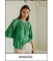 CAMISA MANGA CAMPANA VERDE INDI&COLD
