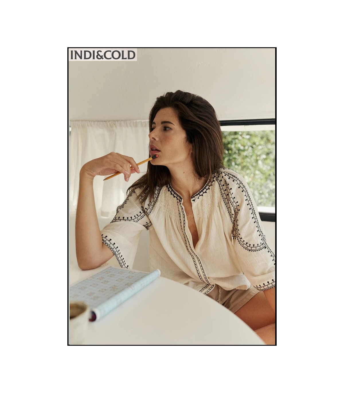 CAMISA MANGA CAMPANA CRUDO INDI&COLD