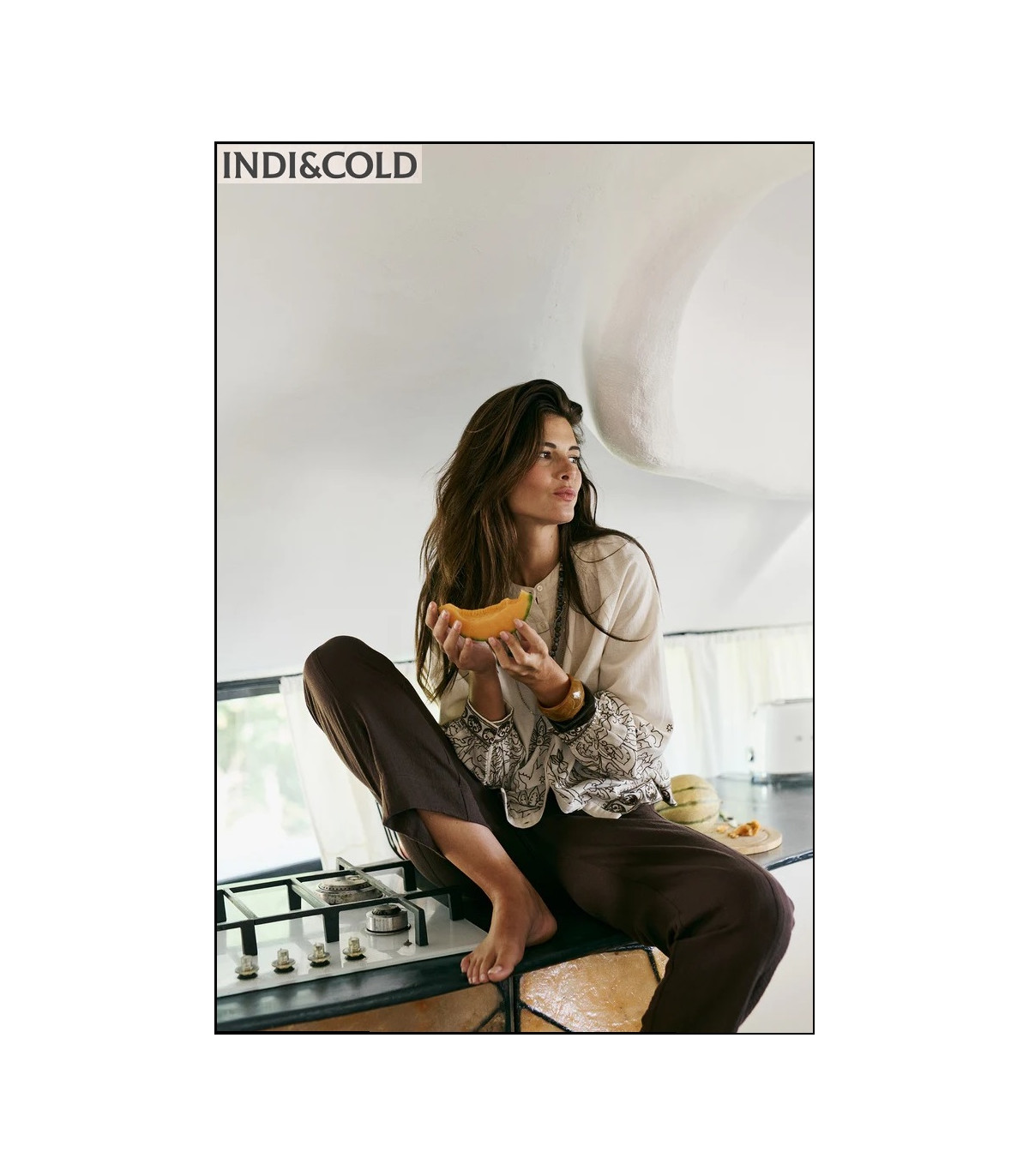 BLUSA BORDADO FLORAL INDI&COLD