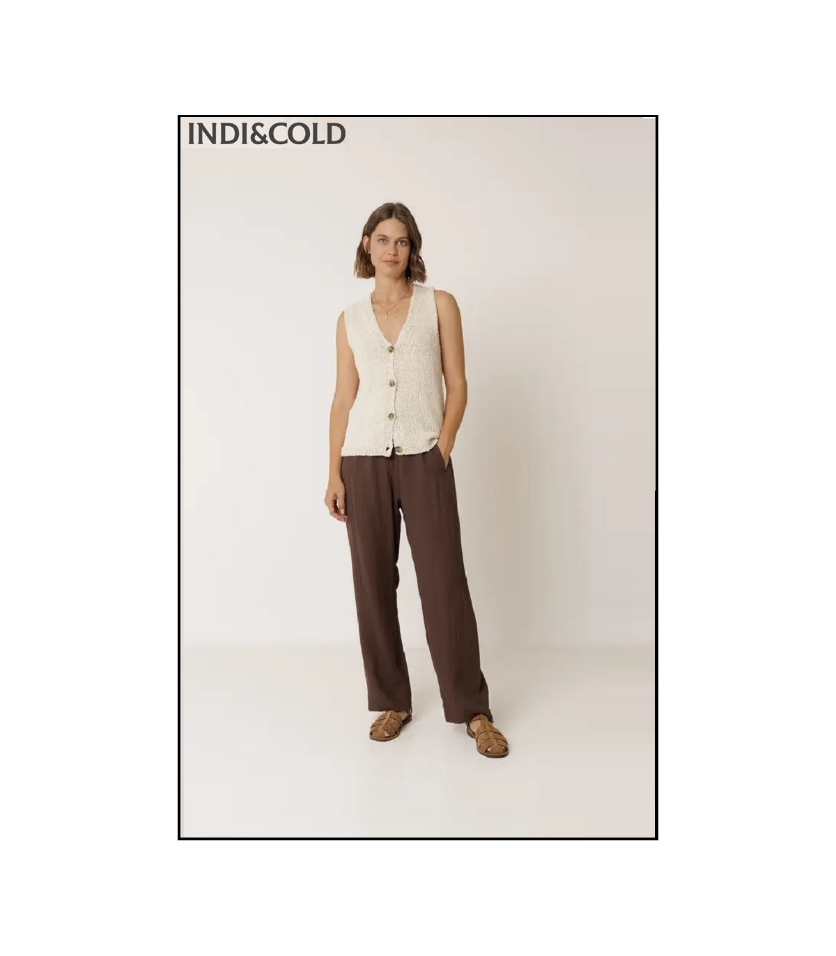 PANTALÓN FLUIDO CON CORDÓN INDI&COLD