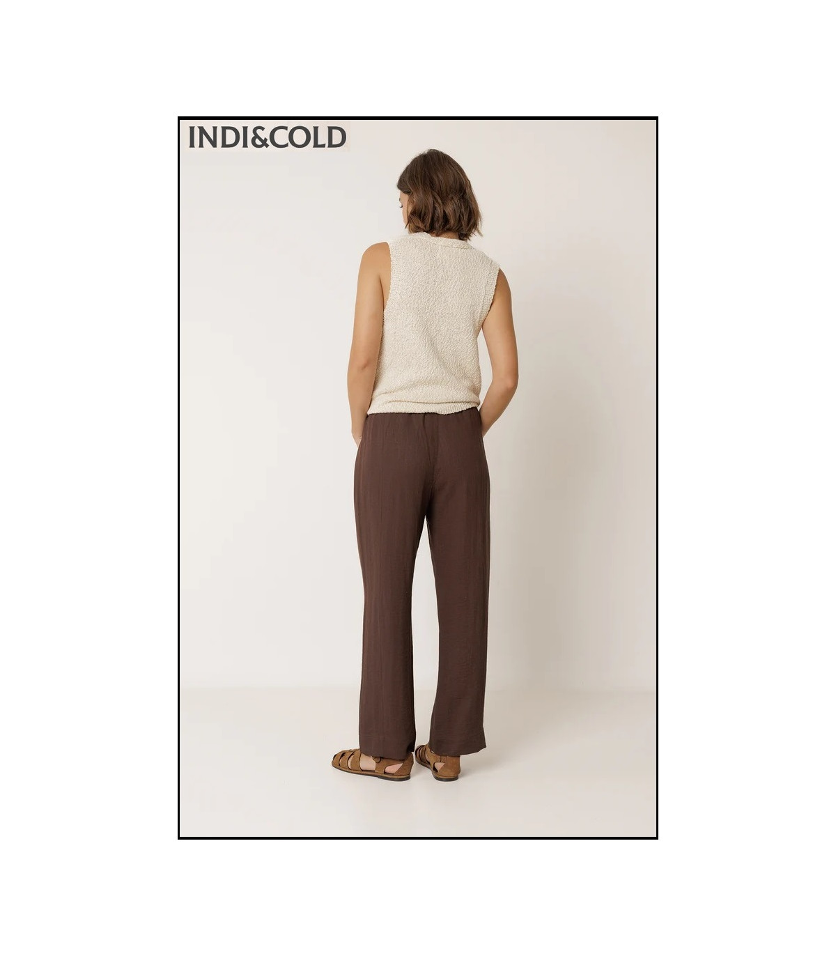 PANTALÓN FLUIDO CON CORDÓN INDI&COLD