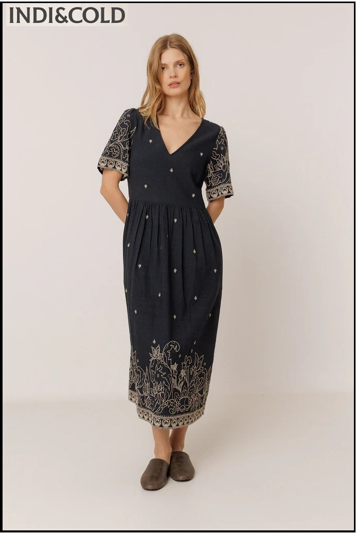 VESTIDO BORDADO INDI&COLD