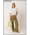 PANTALÓN FLUIDO LINO KHAKI INDI&COLD