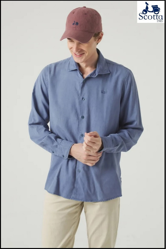 CAMISA FOREST TENCE LINEN AZUL DENIM SCOTTA