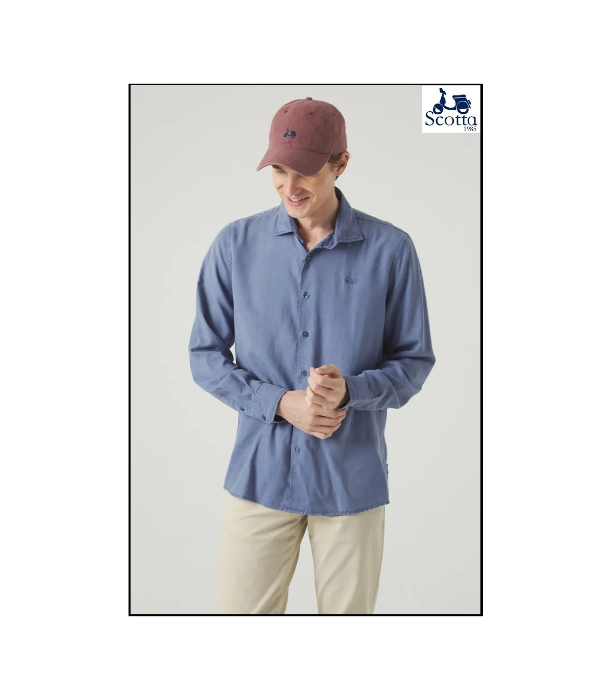 CAMISA FOREST TENCE LINEN AZUL DENIM SCOTTA