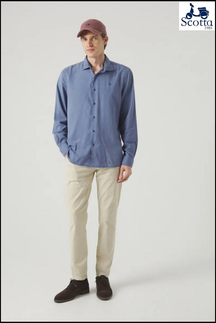 CAMISA FOREST TENCE LINEN AZUL DENIM SCOTTA