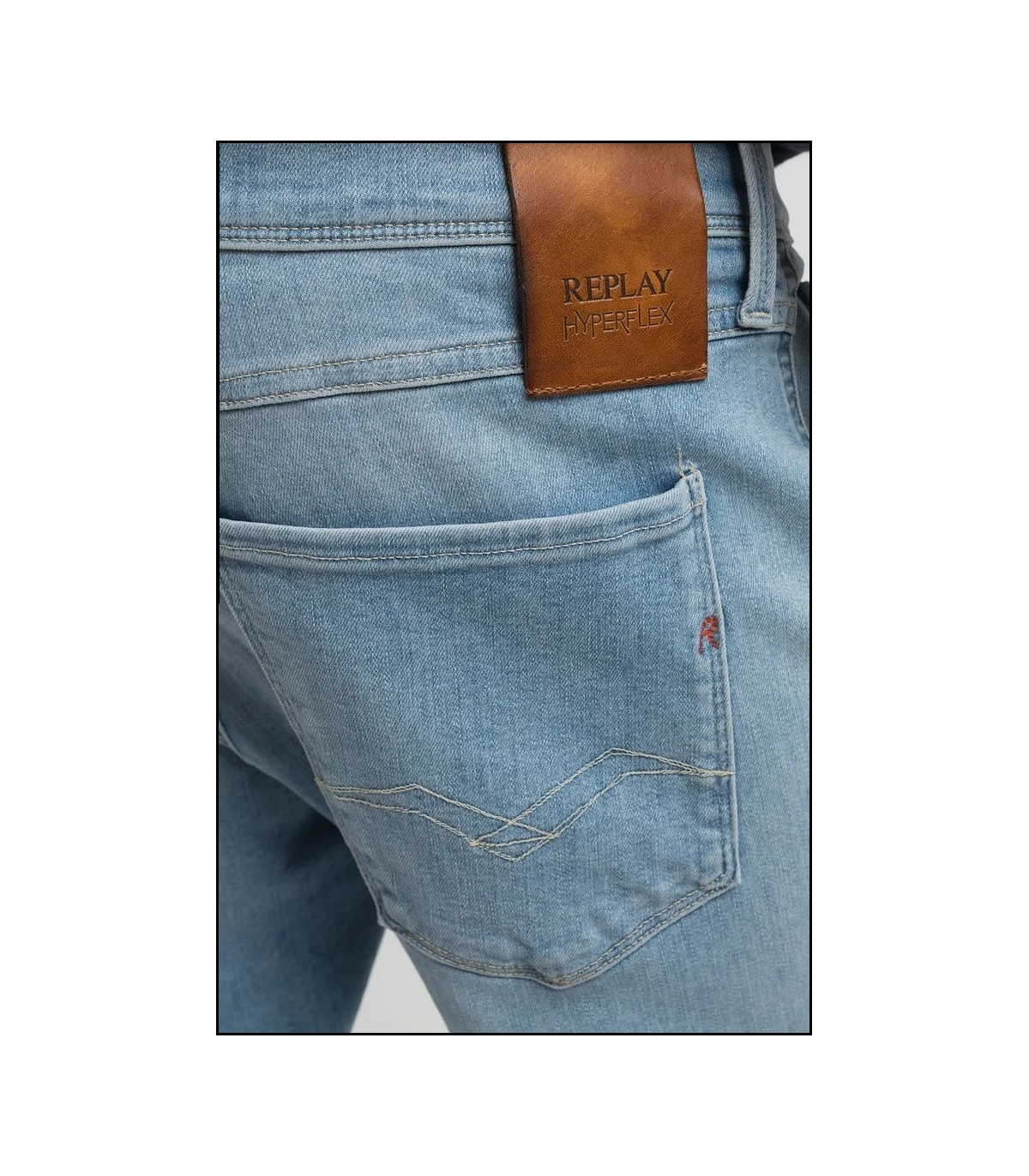 VAQUEROS SLIM FIT ANBASS LIGHT BLUE REPLAY