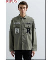 SOBRECAMISA CON PARCHE Y LOGOTIPO REPLAY