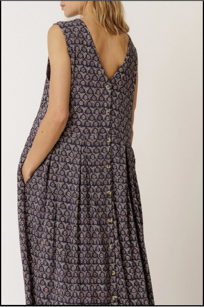 VESTIDO MULTIPOSICIÓN BLOCKPRINT INDI&COLD