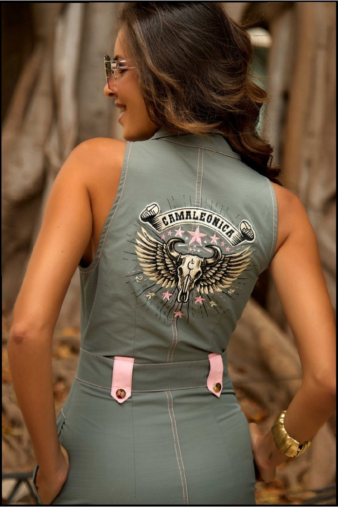 VESTIDO AVE CAMALEÓNICA BY CAPRICHE