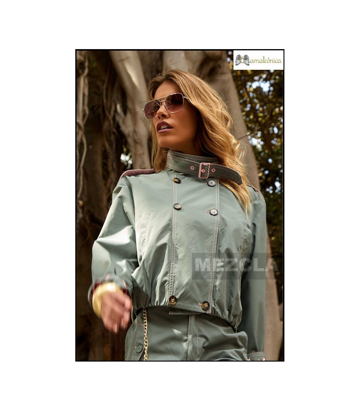 CAZADORA QUETZAL CAMALEÓNICA BY CAPRICHE