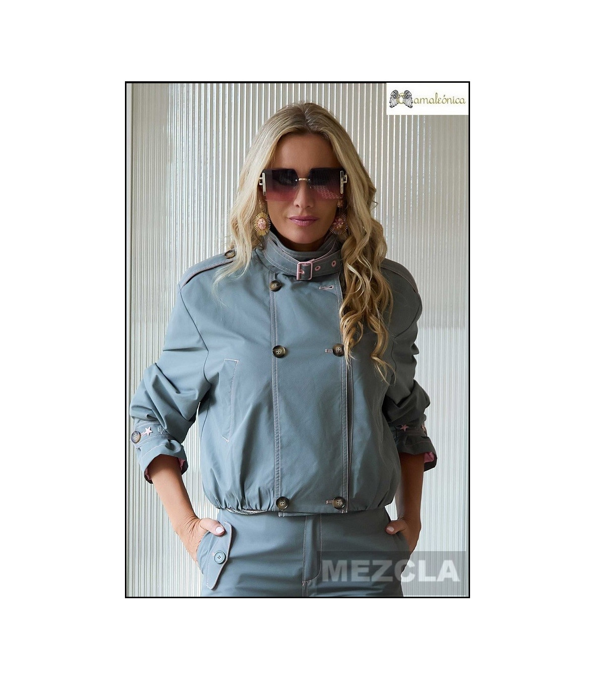 CAZADORA QUETZAL CAMALEÓNICA BY CAPRICHE