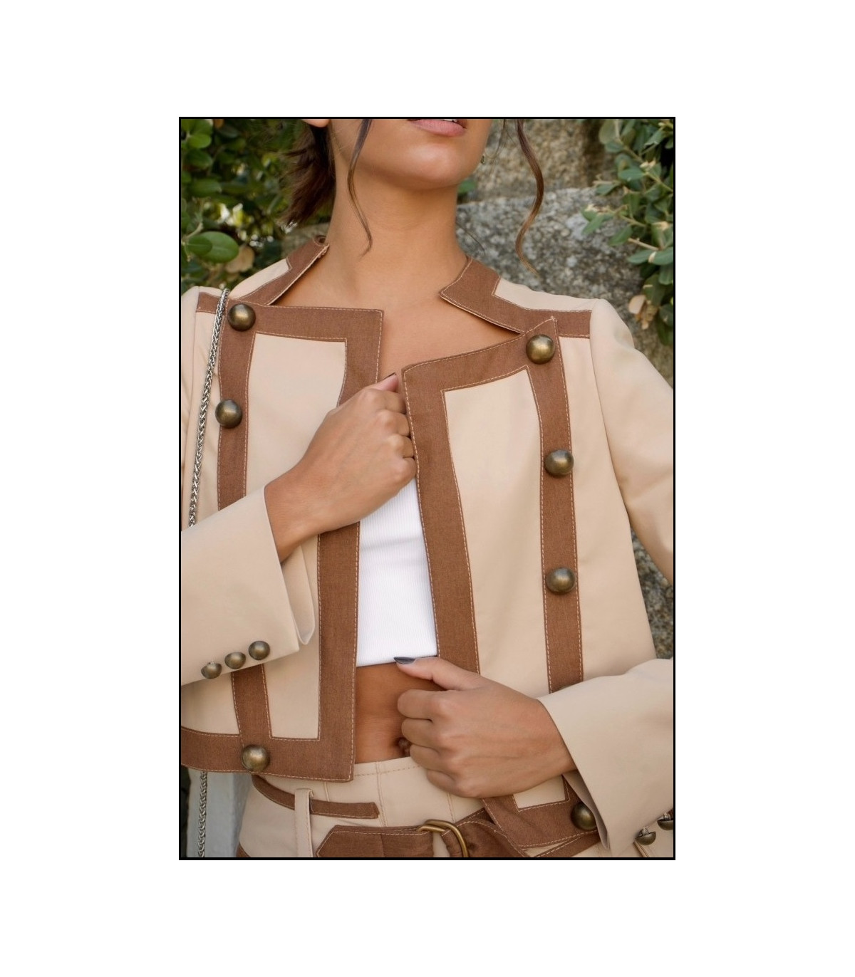 CHAQUETA INSERCIONES HIGHLY PREPPY