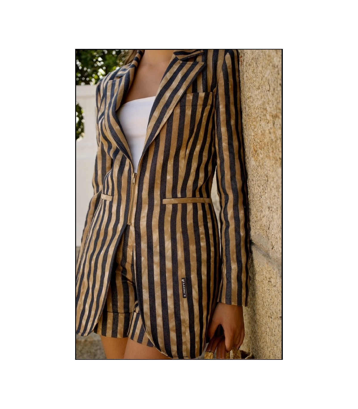 CHAQUETA CREMALLERA RAYAS HIGHLY PREPPY