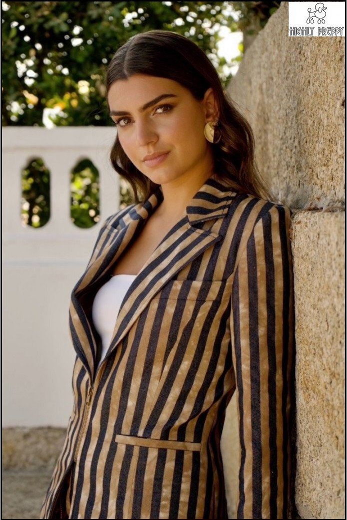 CHAQUETA CREMALLERA RAYAS HIGHLY PREPPY