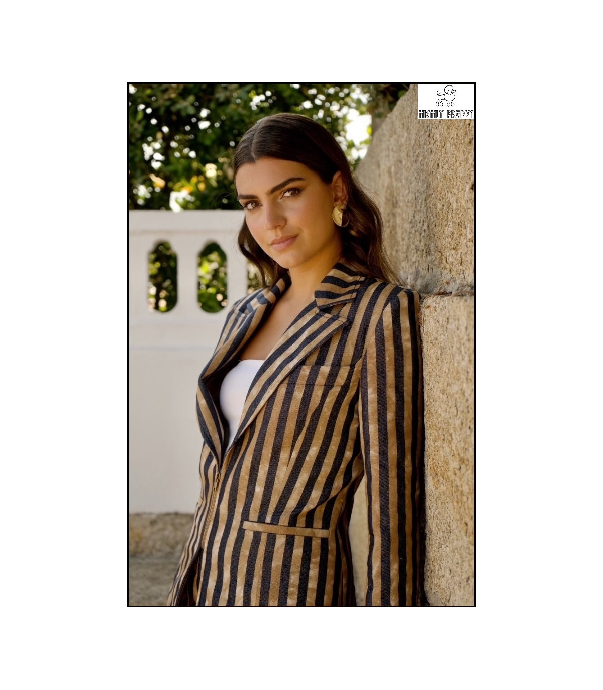 CHAQUETA CREMALLERA RAYAS HIGHLY PREPPY