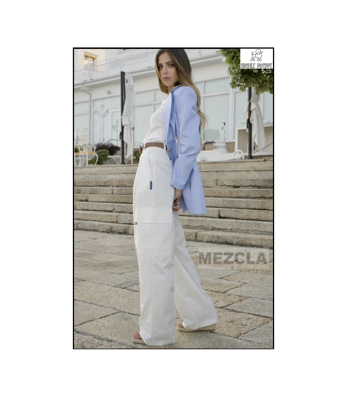 PANTALÓN BLANCO HIGHLY PREPPY