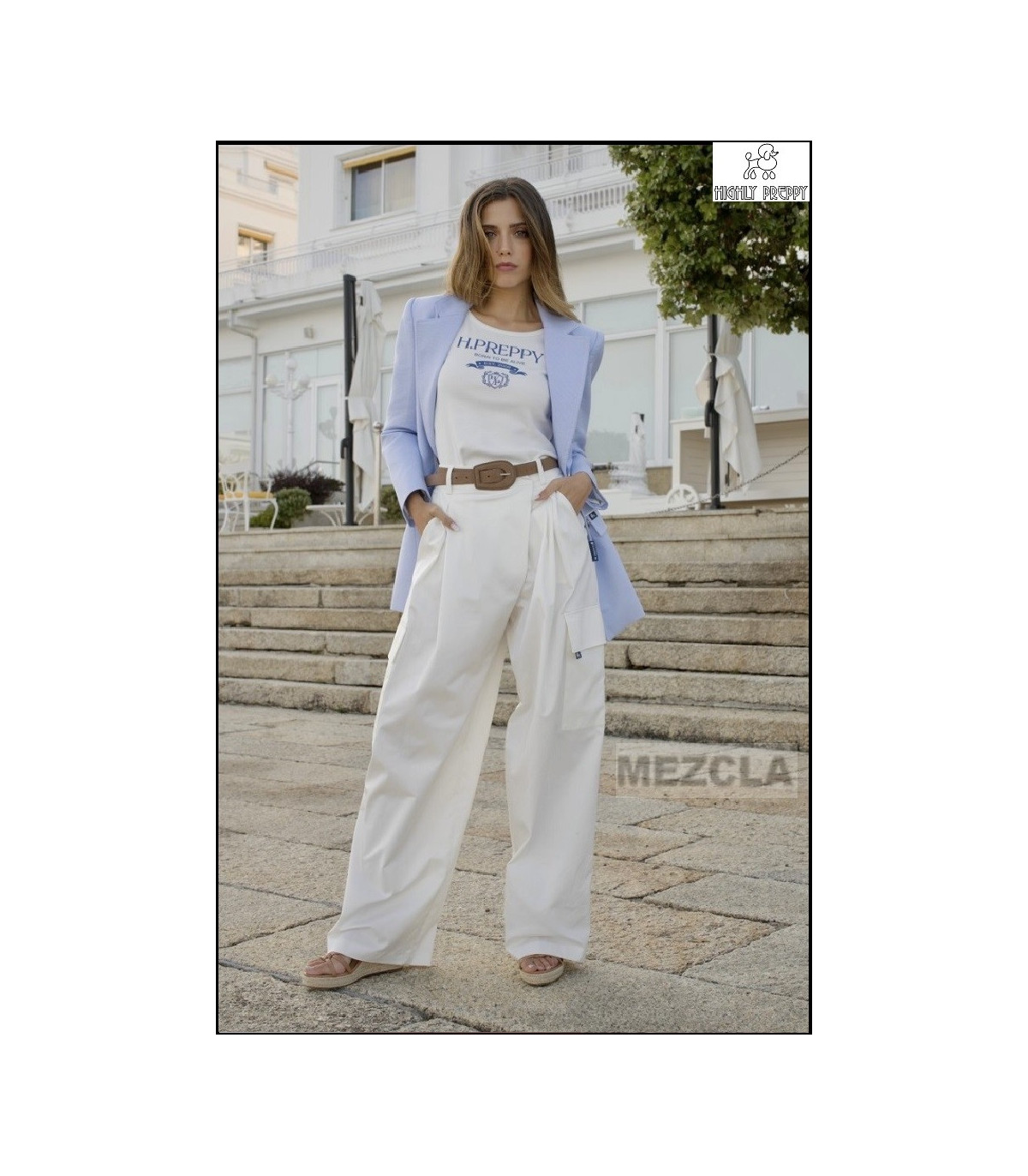 PANTALÓN BLANCO HIGHLY PREPPY