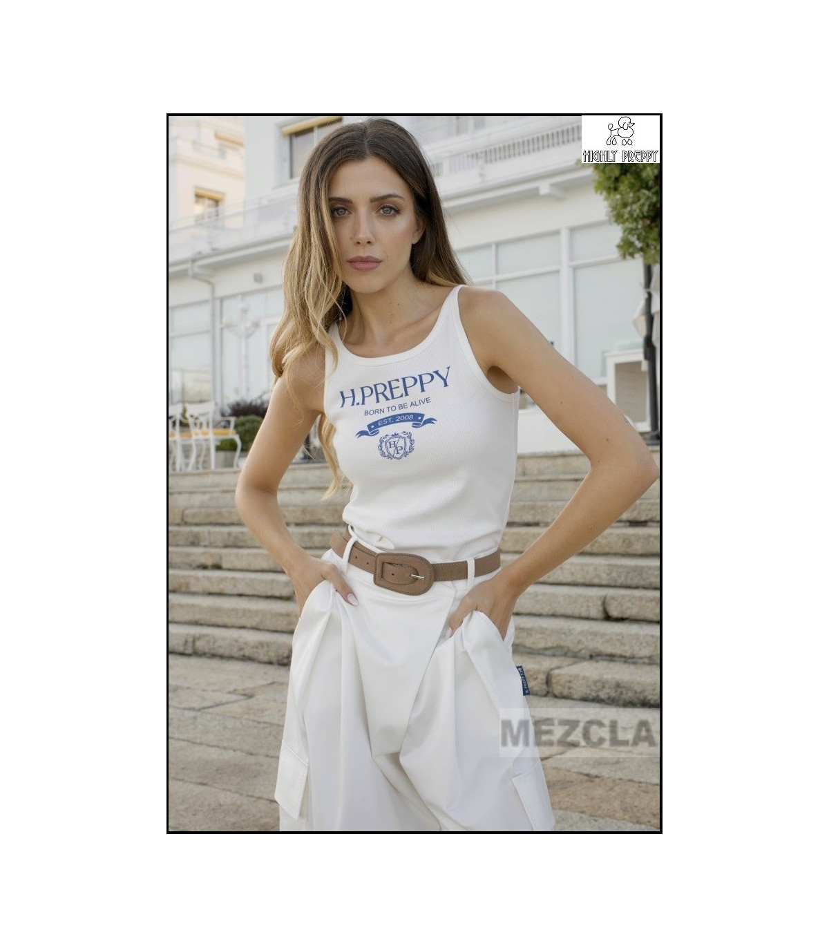 CAMISETA CANALÉ HP BLUE HIGHLY PREPPY