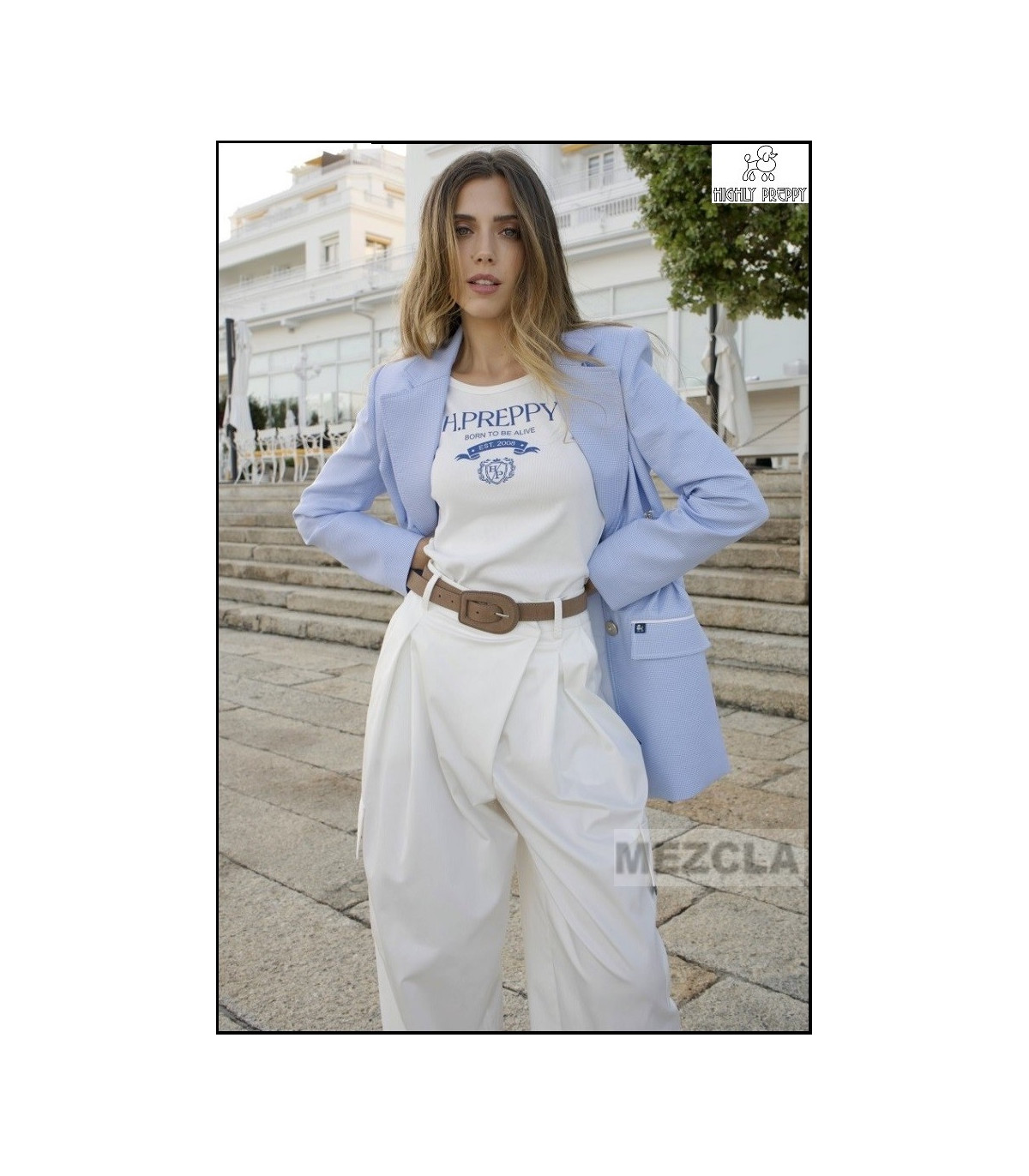 CAMISETA CANALÉ HP BLUE HIGHLY PREPPY