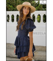 VESTIDO VOLANTE CON OJETES HIGHLY PREPPY