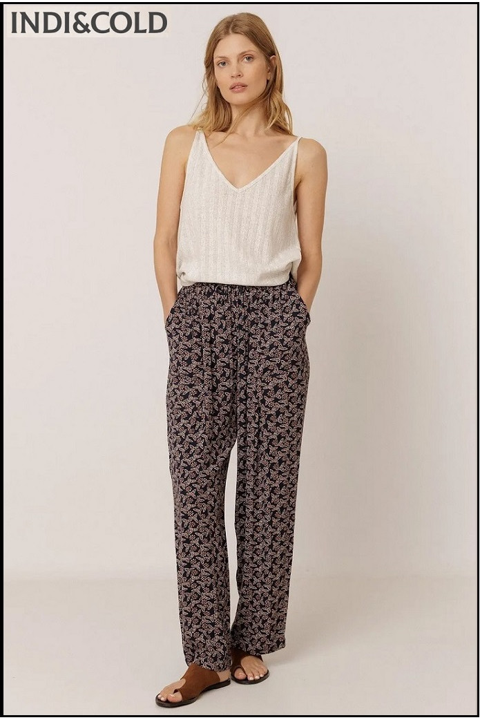 PANTALÓN ESTAMPADO FLUÍDO INDI&COLD