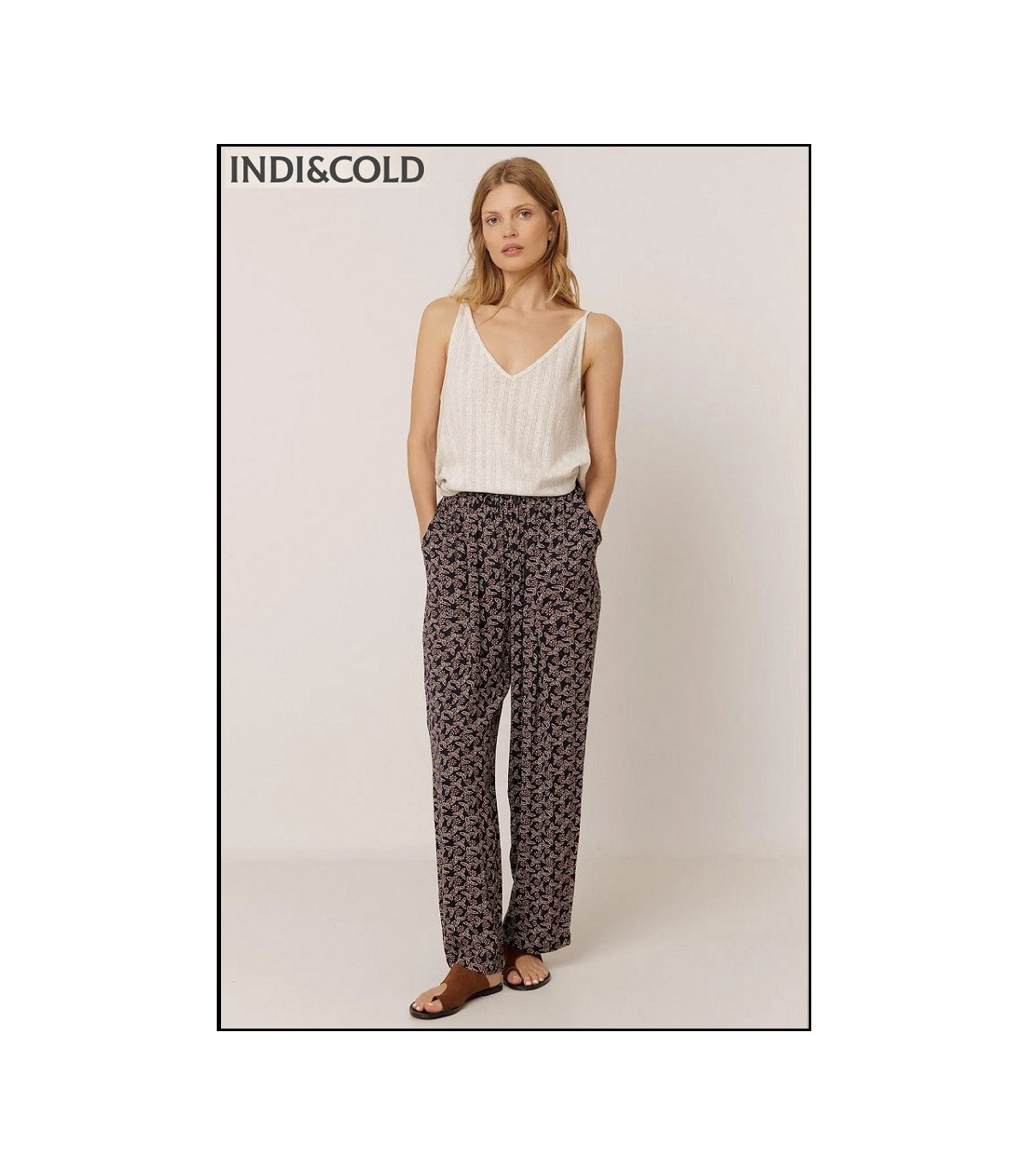 PANTALÓN ESTAMPADO FLUÍDO INDI&COLD