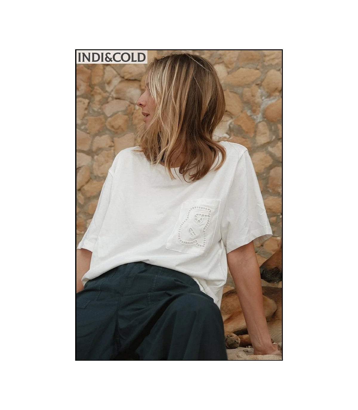 CAMISETA BOLSILLO ANAGRAMA INDI&COLD