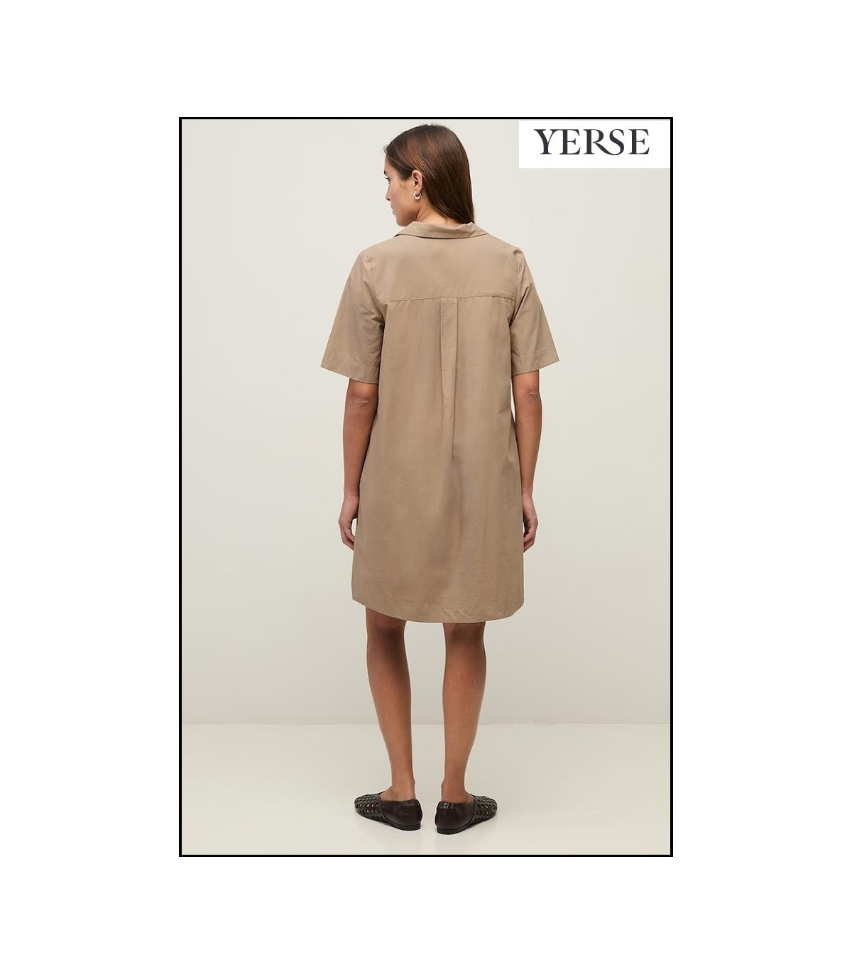 VESTIDO POPELÍN HUNTER GREEN YERSE